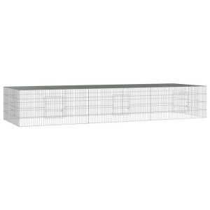Klatka dla królika, 3 panele, 325x109x54 cm, żelazo
