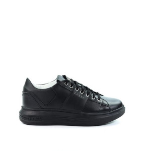 Męskie sneakersy czarne Guess FM7SRN LEA12 - Rozmiar: 42