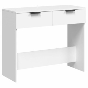 Stolik konsolowy, biały, 90x36x75 cm, materiał drewnopochodny