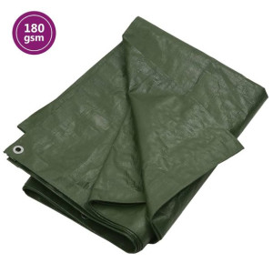 Plandeka, 180 g/m², 8x12 m, zielona, HDPE