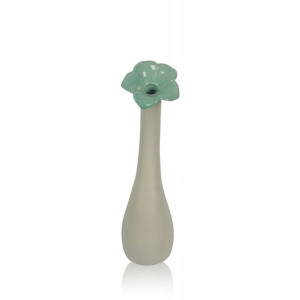 Wazon w formie kwiatka niebieski 37 cm