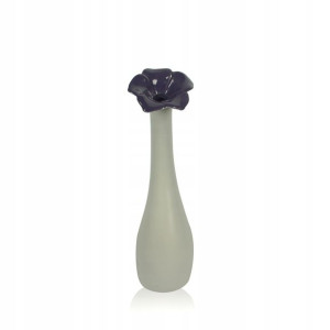 Wazon w formie kwiatka niebieski 37 cm