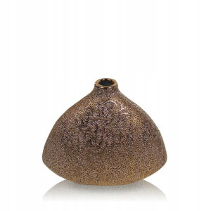 Wazon złoty trójkątny Gold 18 cm
