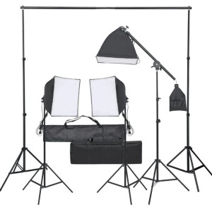 Fotograficzny zestaw studyjny z lampami