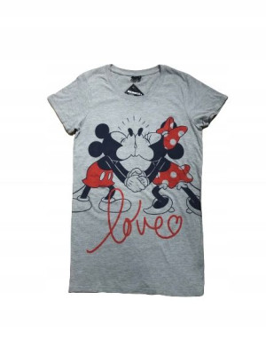 Bawełniana koszula nocna MINNIE MOUSE szara S