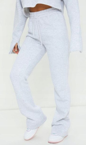 Szare spodnie dresowe joggery PrettyLittleThing L