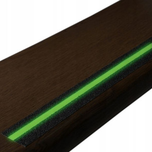 Taśma antypoślizgowa 50mmx1m ŚWIECĄCA BHP fluoro