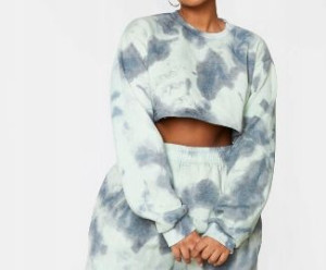 Zielona krótka bluza top Pretty Little Thing 38