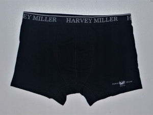 Bawełniane czarne bokserki męskie Harvey Miller M