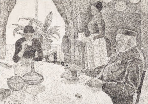 The Dining Room, Paul Signac - plakat 70x50 cm