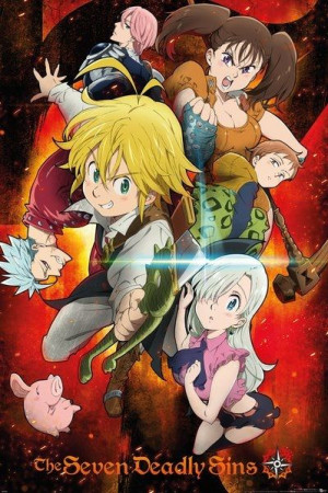 The Seven Deadly Sins Key Art - plakat 61x91,5 cm