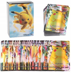 Kolekcjonerskie Karty Karta Pokemon V-max 100 Szt