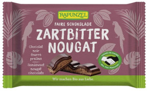 Czekolada gorzka z nadzieniem nugatowym BIO 100g Rapunzel