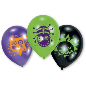 Zestaw Balonów Lateksowych 22,8cm Halloween 6szt.