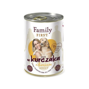 FAMILY FIRST Adult kurczak z burakami 12x400g