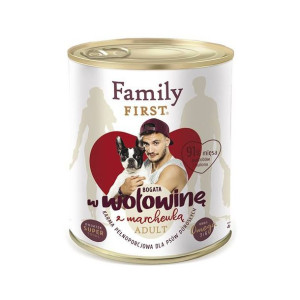 FAMILY FIRST Adult wołowina z marchewką  6x800g