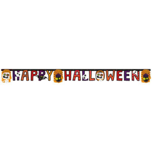 Girlanda Napis Happy Halloween 180 X 15 Cm Papier