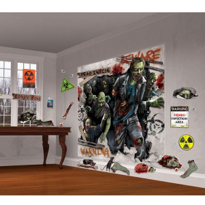 Dekoracja Na Ścianę Zombie 32 Elementy Halloween