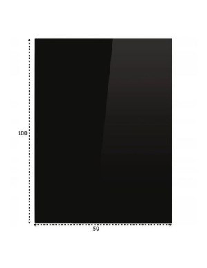 Podstawa Szklana Hartowana - Szyba Pod Piec Lub Kominek 100x50 Cm Czarna