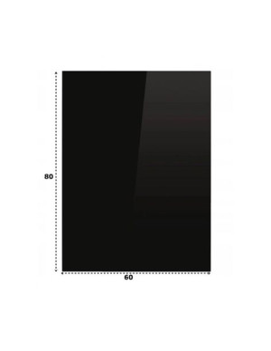 Podstawa Szklana Hartowana - Szyba Pod Piec Lub Kominek 80x60 Cm Czarna