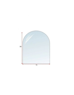 Podstawa Szklana Hartowana - Szyba Pod Piec Lub Kominek 80x70 Cm