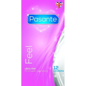 Supercienkie prezerwatywy Pasante Feel - 12 sztuk