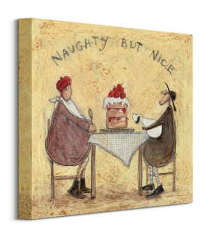 Naughty But Nice - obraz na płótnie 30x30 cm