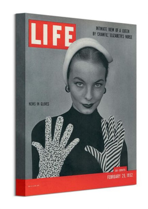 News In Gloves - obraz na płótnie 30x40 cm