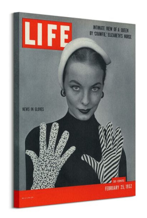 News In Gloves - obraz na płótnie 60x80 cm