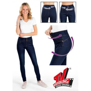 Spodnie jeans strecht SLIMMAXX granatowy r. 44 -50