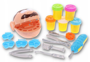DENTYSTA Ciastolina Masa Plastyczna Wiertło Zęby