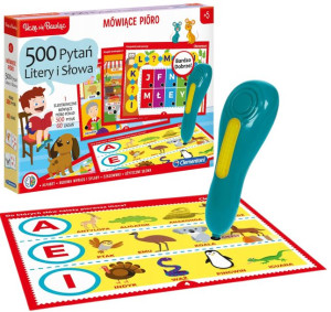 CLEMENTONI Interaktywne Mówiące Pióro 500 pytań Gra edukacyjna 5+
