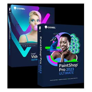 PaintShop® Pro 2023 Ultimate + VideoStudio® 2022 Ultimate bundle - lic. wie