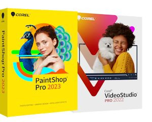 PaintShop® Pro 2023+ VideoStudio® 2022 bundle - lic. wieczysta, elektronicz