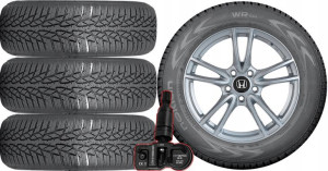 KOŁA ZIMA Honda Civic 9 IX Nokian 225/45R17 TPMS