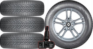 KOŁA RENAULT Koleos 1 I Nokian 225/60R17 TPMS