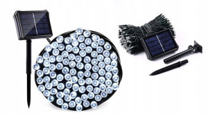 672 Solarne Lampki na Zewnątrz 100 Led 12M Święta