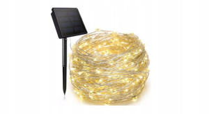 Lampki Ogrodowe 12M 100Led Girlanda Solar Święta C
