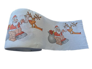 593 Świąteczny Papier Toaletowy Mikołaj Renifer