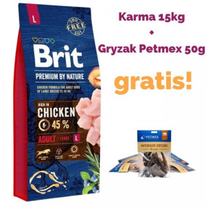 BRIT - Premium by nature adult L pies 15kg