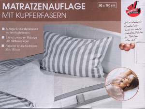 Podkładka Z Miedzią Na Materac 90 X 180 Cm Vitalmaxx