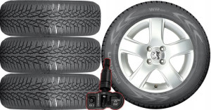 KOŁA ZIMA Peugeot 208 Nokian 195/55R16 TPMS