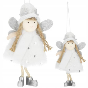 Zawieszka choinkowa 14 cm, ozdoby świąteczne aniołek