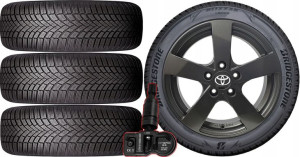 KOŁA TOYOTA Auris 1 2 Bridgestone 205/55R16 TPMS