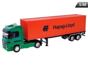 Model 1:32, Mercedes-Benz Actros z kontenerem, zielono - pomarańczowy
