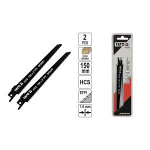 Brzeszczoty Do Drewna Hcs150mm8tpi 2szt Yato