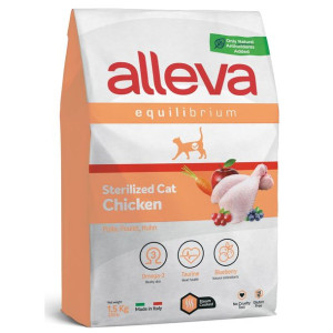 Alleva Equilibrium Sucha Karma Dla Wykastrowanych Kotów Z Kurczakiem 1,5 kg