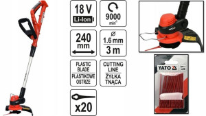 Podkaszarka 2w1 Głowica Z Nożykami + Gł. Z Żyłką