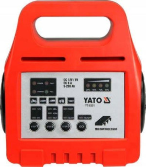 Prostownik elektroniczny 6V/12V 8A YATO YT-8301