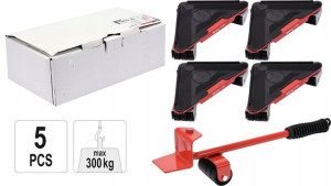 Rolki Do Transportu Mebli 300 Kg Zestaw 5 Szt Yato